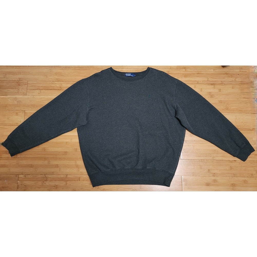 VTG 90s Polo Ralph Lauren Men's XL Crewneck Sweatshirt Sweater Gray USA Pullover